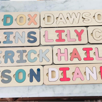Load image into Gallery viewer, Custom Wooden Name Puzzles - Personalized