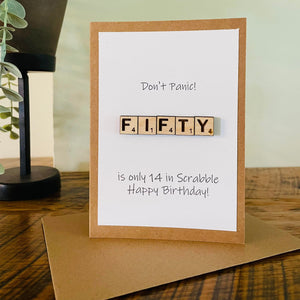 Scrabble Themed Greeting Cards