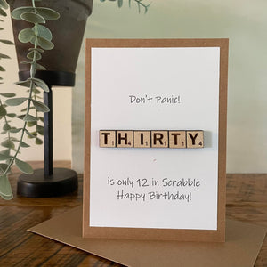 Scrabble Themed Greeting Cards