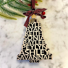 Load image into Gallery viewer, Personalized Family Names Tree Ornament
