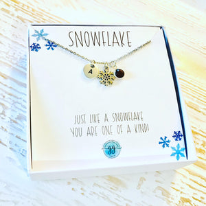 Snowflake Necklace - Personalized