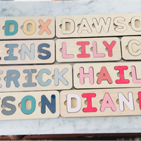 Load image into Gallery viewer, Custom Wooden Name Puzzles - Personalized
